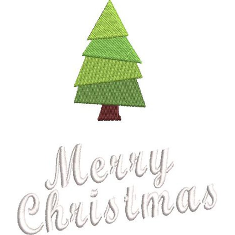 Christmas Tree Embroidery Design