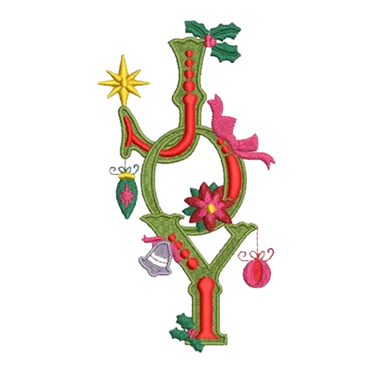 Christmas Joy Embroidery Design